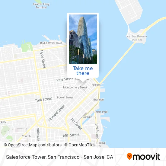 Salesforce Tower map