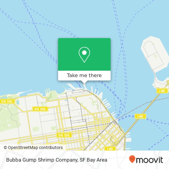 Mapa de Bubba Gump Shrimp Company