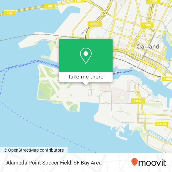 Alameda Point Soccer Field map
