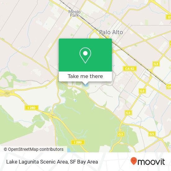 Lake Lagunita Scenic Area map