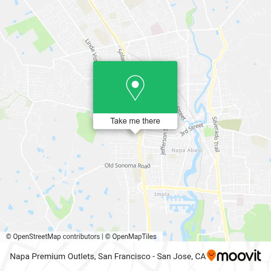 Napa Premium Outlets map