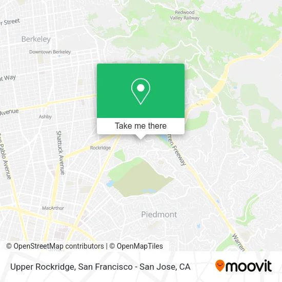 Mapa de Upper Rockridge