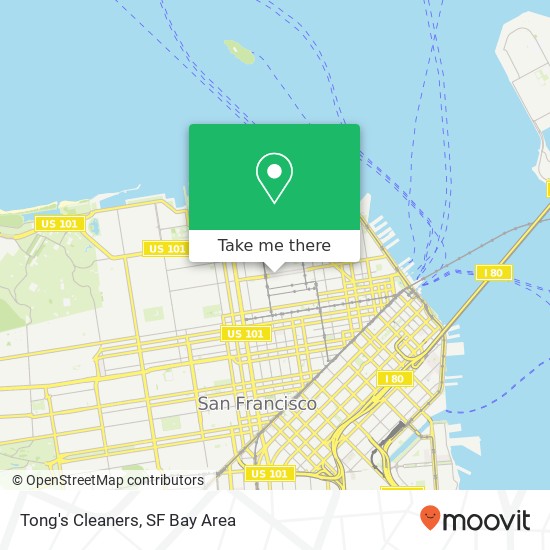 Tong's Cleaners map