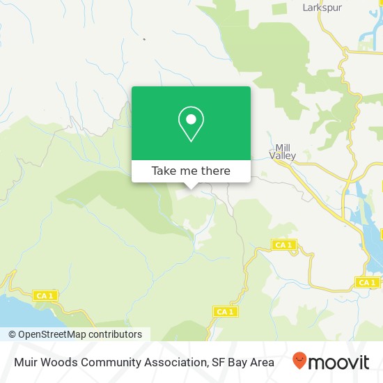 Muir Woods Community Association map