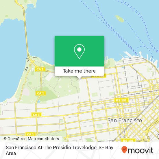 San Francisco At The Presidio Travelodge map