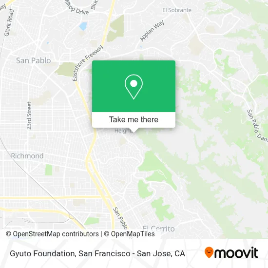 Gyuto Foundation map