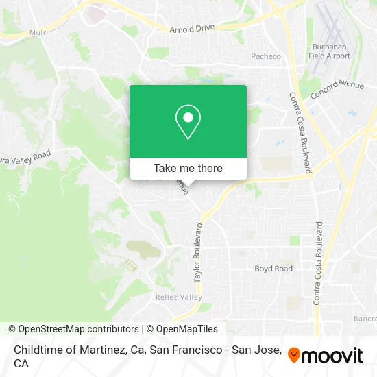 Childtime of Martinez, Ca map