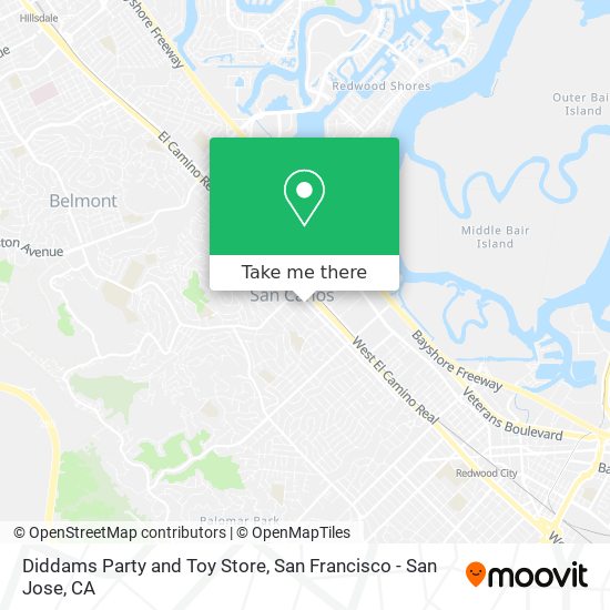Diddams Party and Toy Store map