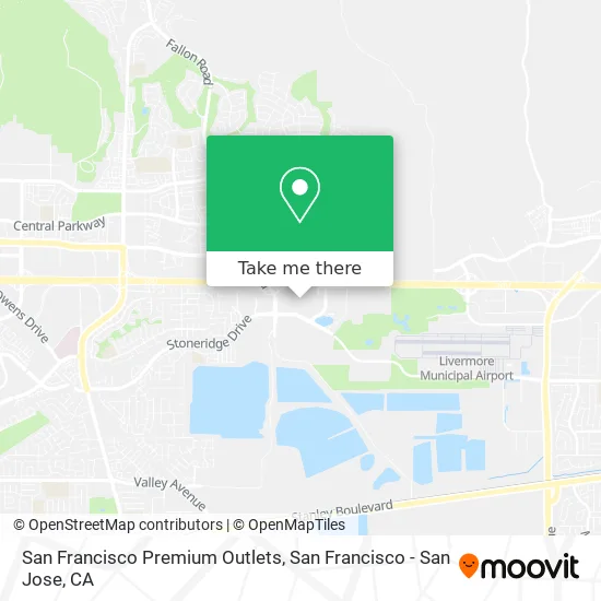 San Francisco Outlet Map How To Get To San Francisco Premium Outlets In Livermore By Bus, Bart Or  Train?