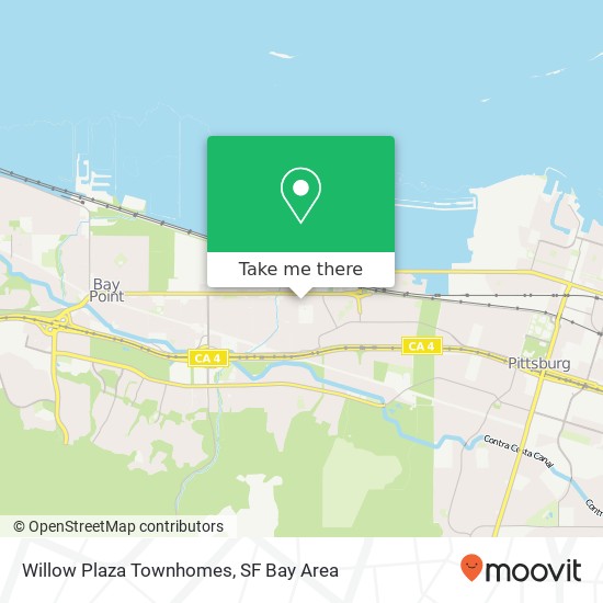 Mapa de Willow Plaza Townhomes