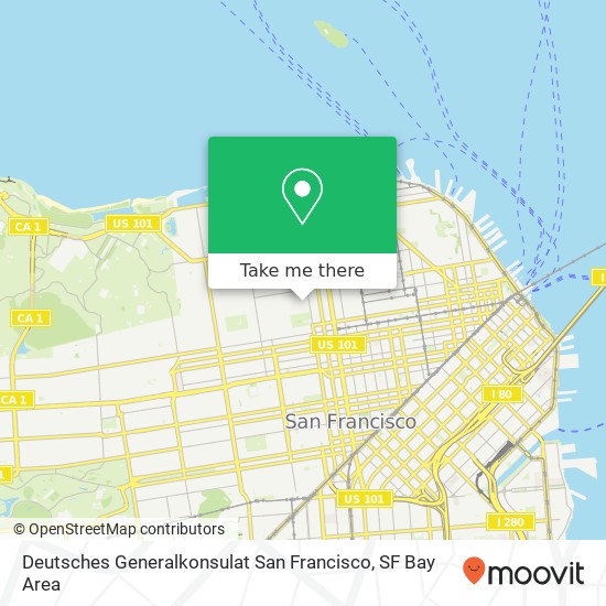 Mapa de Deutsches Generalkonsulat San Francisco