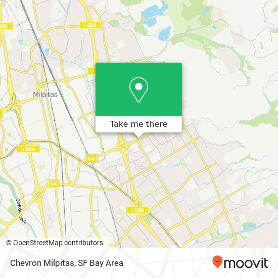 Chevron Milpitas map