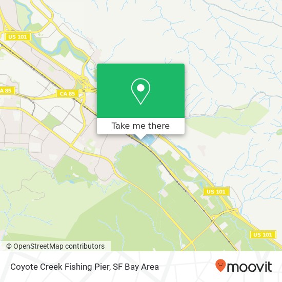 Mapa de Coyote Creek Fishing Pier