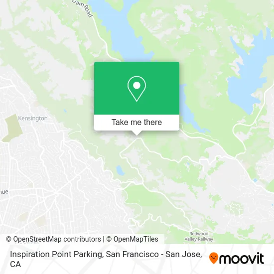 Inspiration Point Parking map