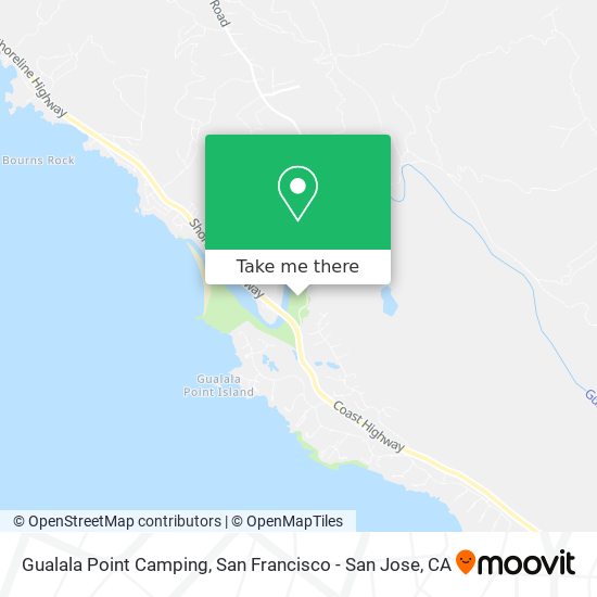Gualala Point Camping map