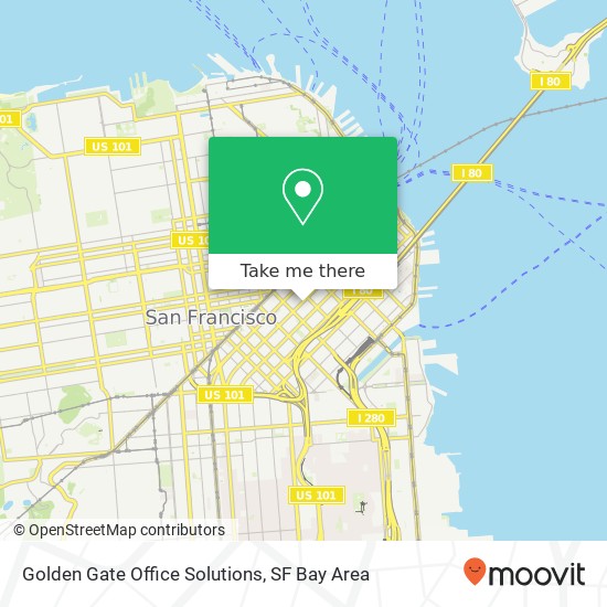 Mapa de Golden Gate Office Solutions