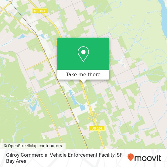 Gilroy Commercial Vehicle Enforcement Facility map