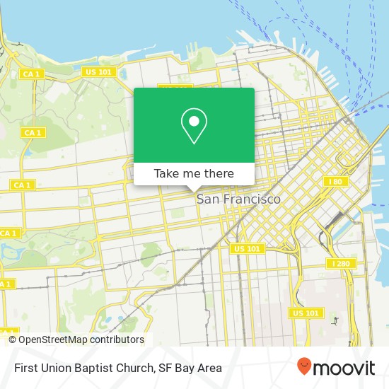 First Union Baptist Church map