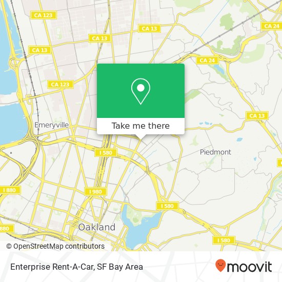 Mapa de Enterprise Rent-A-Car