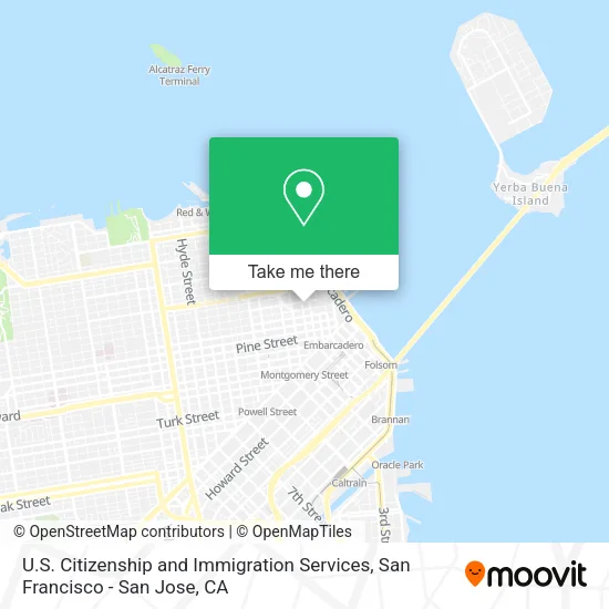 U.S. Citizenship and Immigration Services map