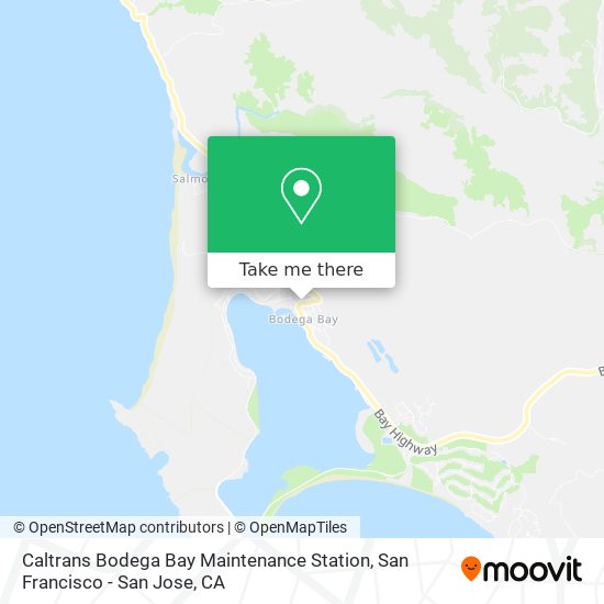 Mapa de Caltrans Bodega Bay Maintenance Station