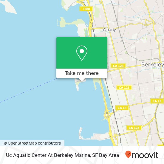 Uc Aquatic Center At Berkeley Marina map