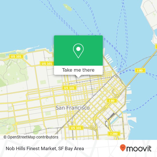 Nob Hills Finest Market map