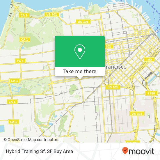 Mapa de Hybrid Training Sf