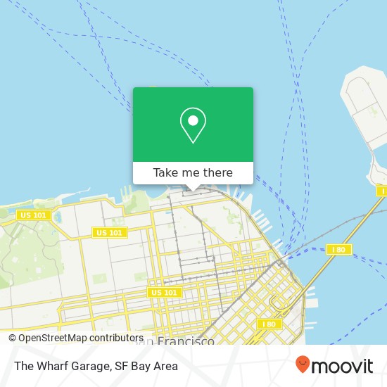 The Wharf Garage map