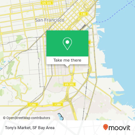 Tony's Market map