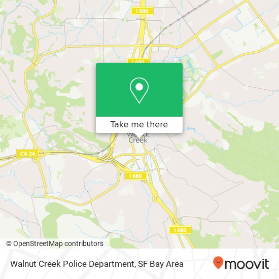 Mapa de Walnut Creek Police Department