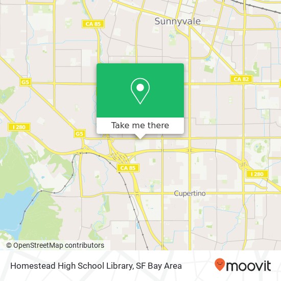Mapa de Homestead High School Library