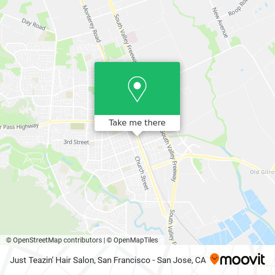 Just Teazin' Hair Salon map