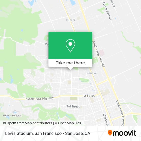 How to get to Levi's Stadium in Gilroy by Bus or Light Rail?