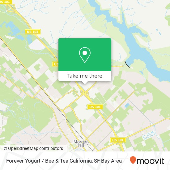 Forever Yogurt / Bee & Tea California map