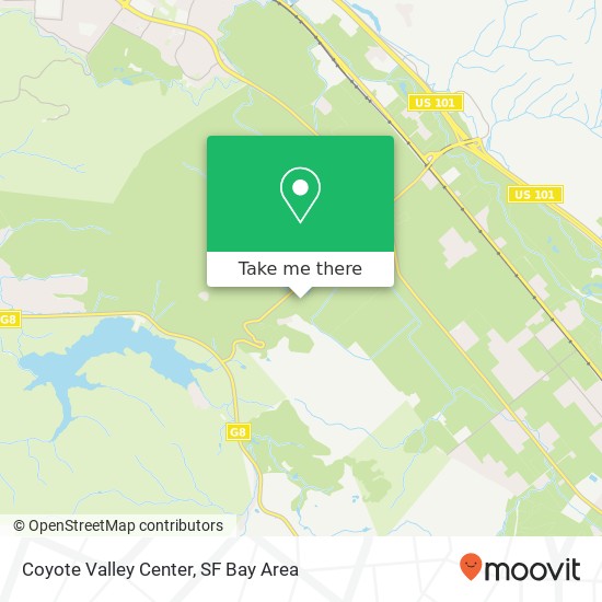 Coyote Valley Center map