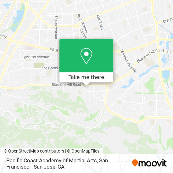 Pacific Coast Academy of Martial Arts map