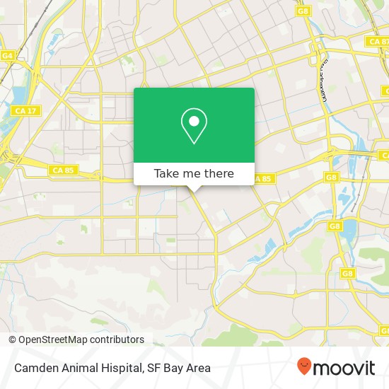 Camden Animal Hispital map