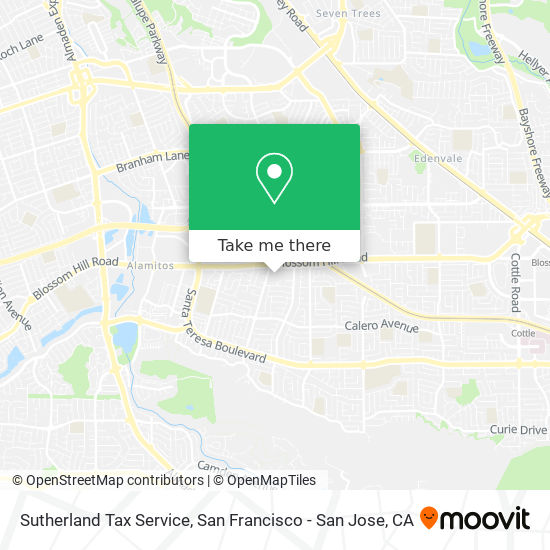 Mapa de Sutherland Tax Service