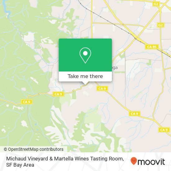 Michaud Vineyard & Martella Wines Tasting Room map