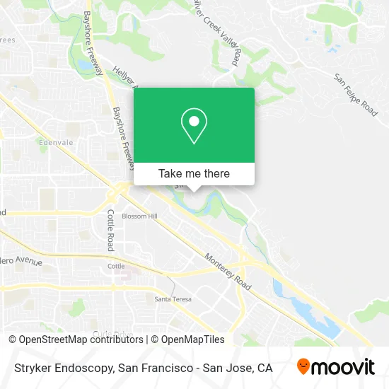 Stryker Endoscopy map