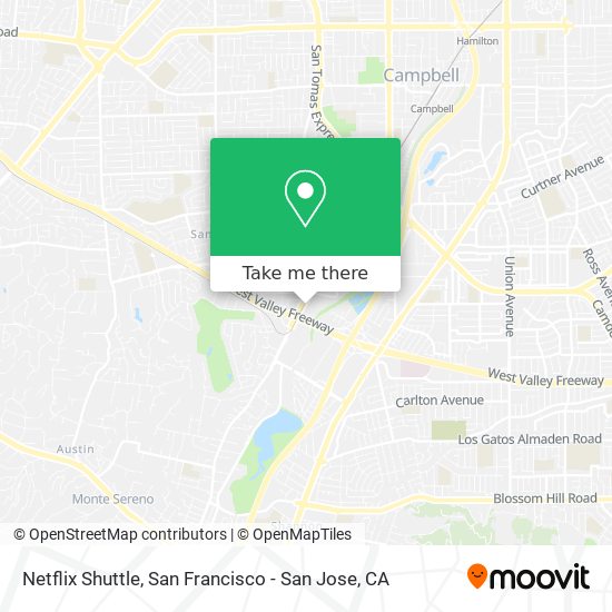 Netflix Shuttle map