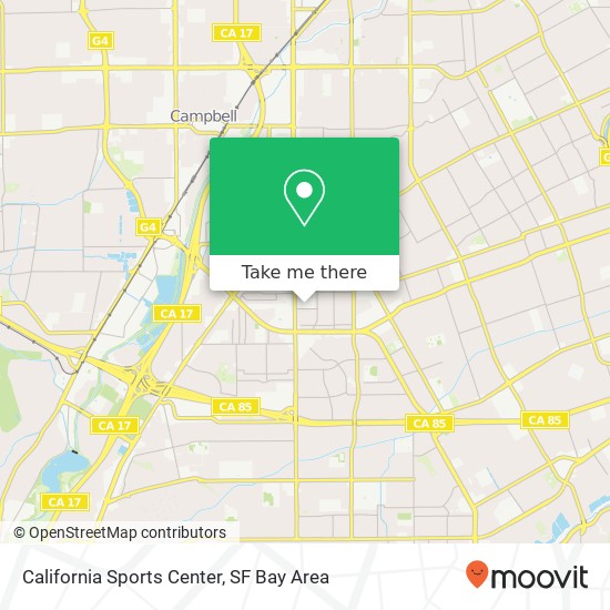 Mapa de California Sports Center