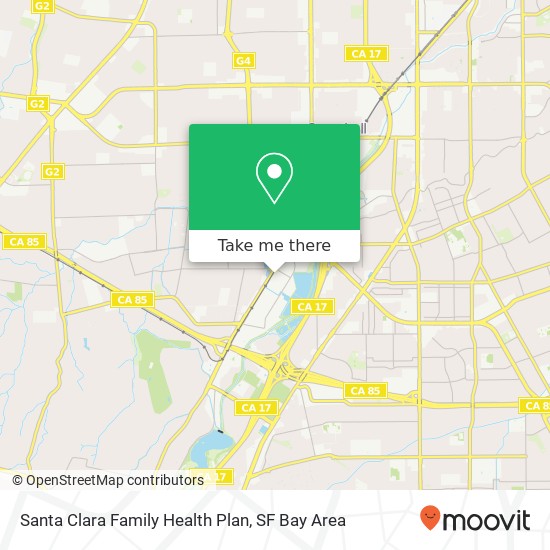 Mapa de Santa Clara Family Health Plan