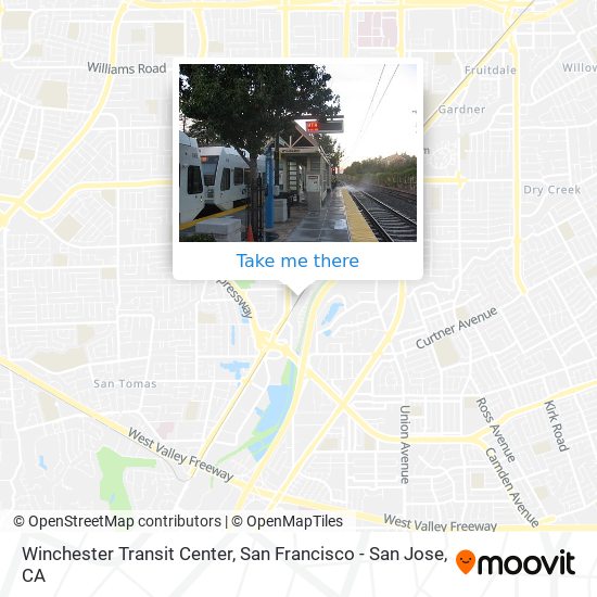 Mapa de Winchester Transit Center