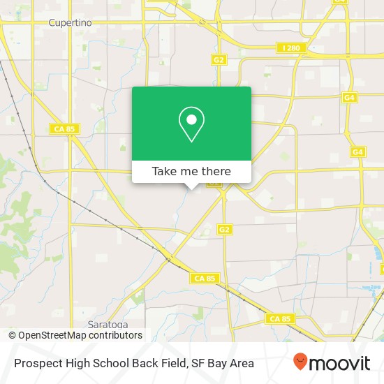 Prospect High School Back Field map