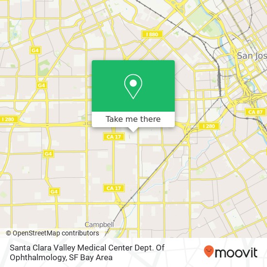 Mapa de Santa Clara Valley Medical Center Dept. Of Ophthalmology