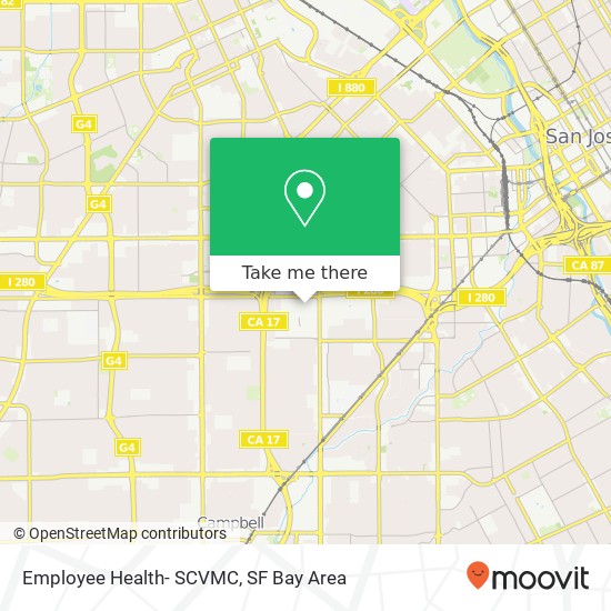 Employee Health- SCVMC map