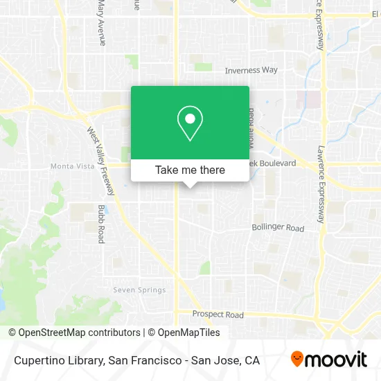 Cupertino Library map