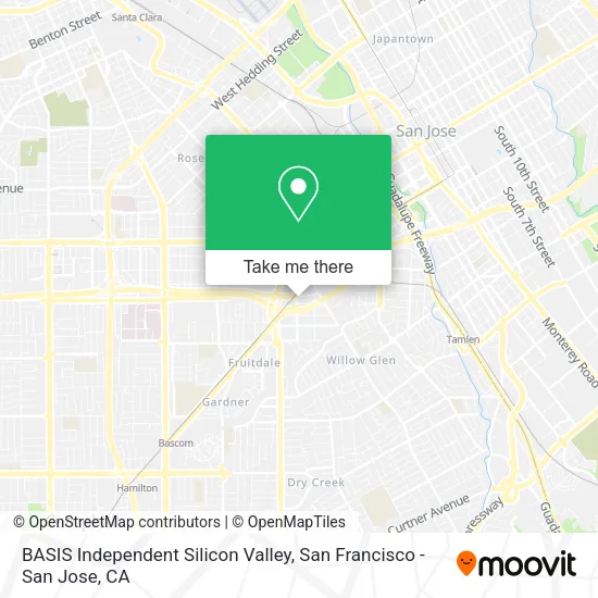 BASIS Independent Silicon Valley map
